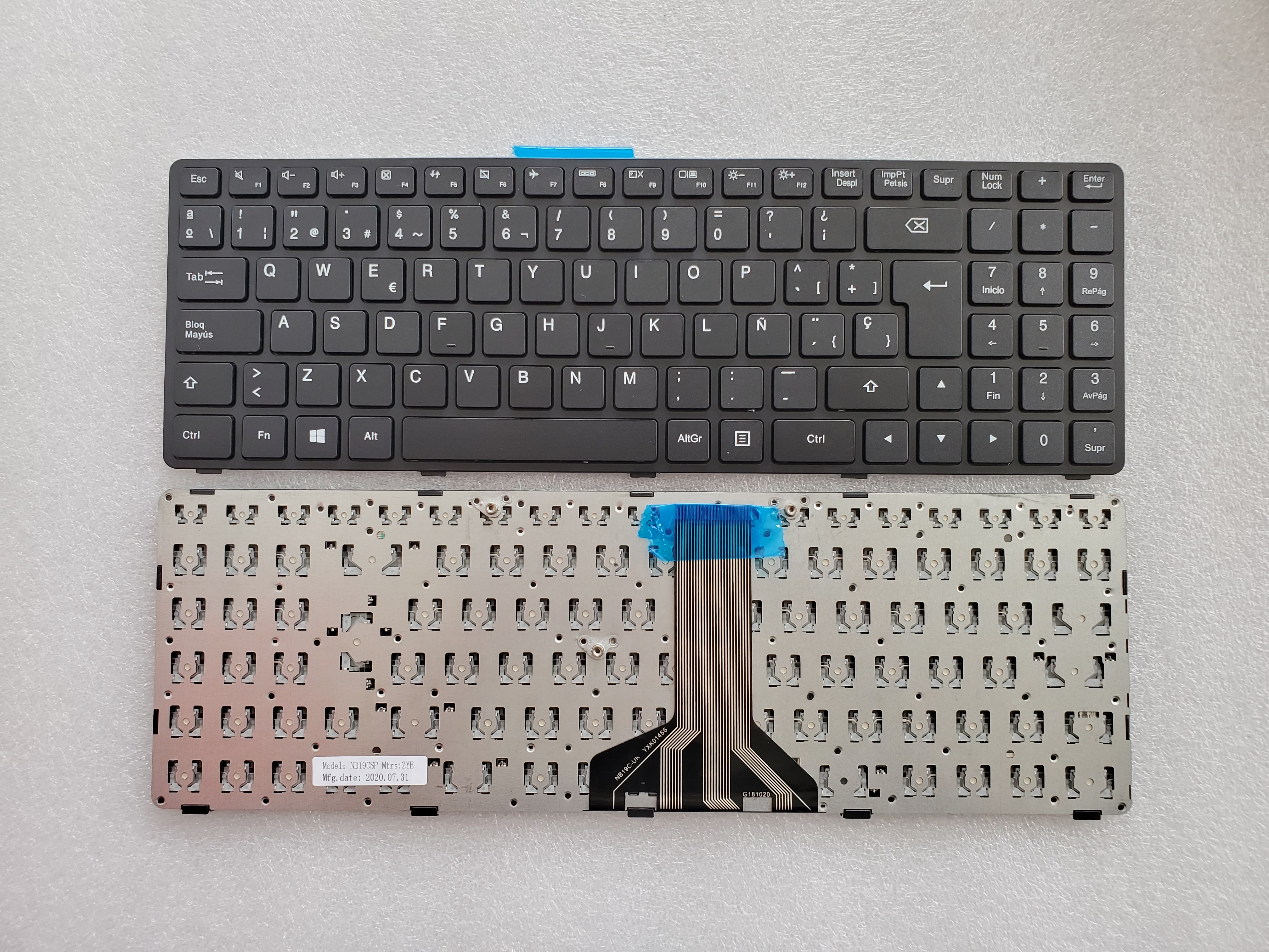Picture of New Replacement Laptop Keyboard For LENOVO 100-15IBD long term BLACK FRAME BLACK (OEM) SP Layout
